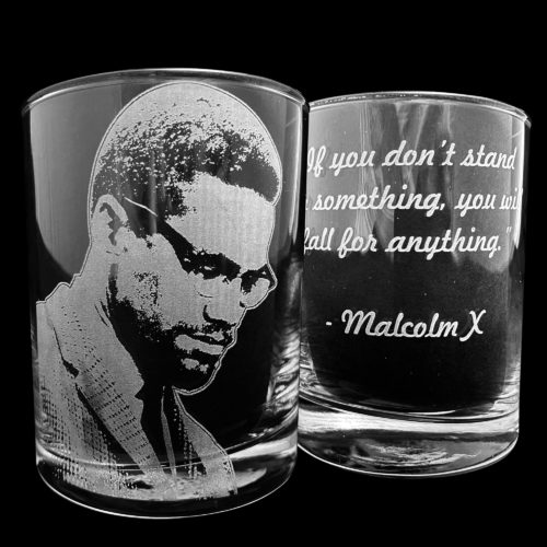 Malcolm X Whiskey Glass
