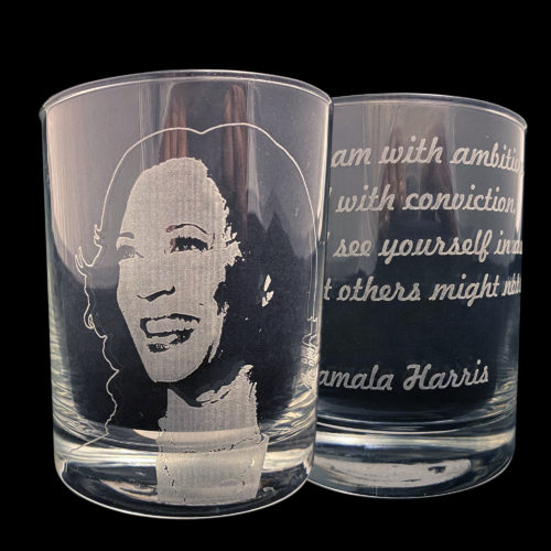 Kamala Harris Whiskey Glass