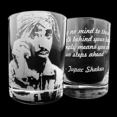 Tupac Whiskey Glass
